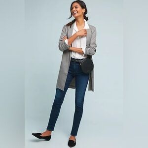 AG Adriano Goldschmied Anthropologie High Rise Skinny Crop Jeans Sz 28